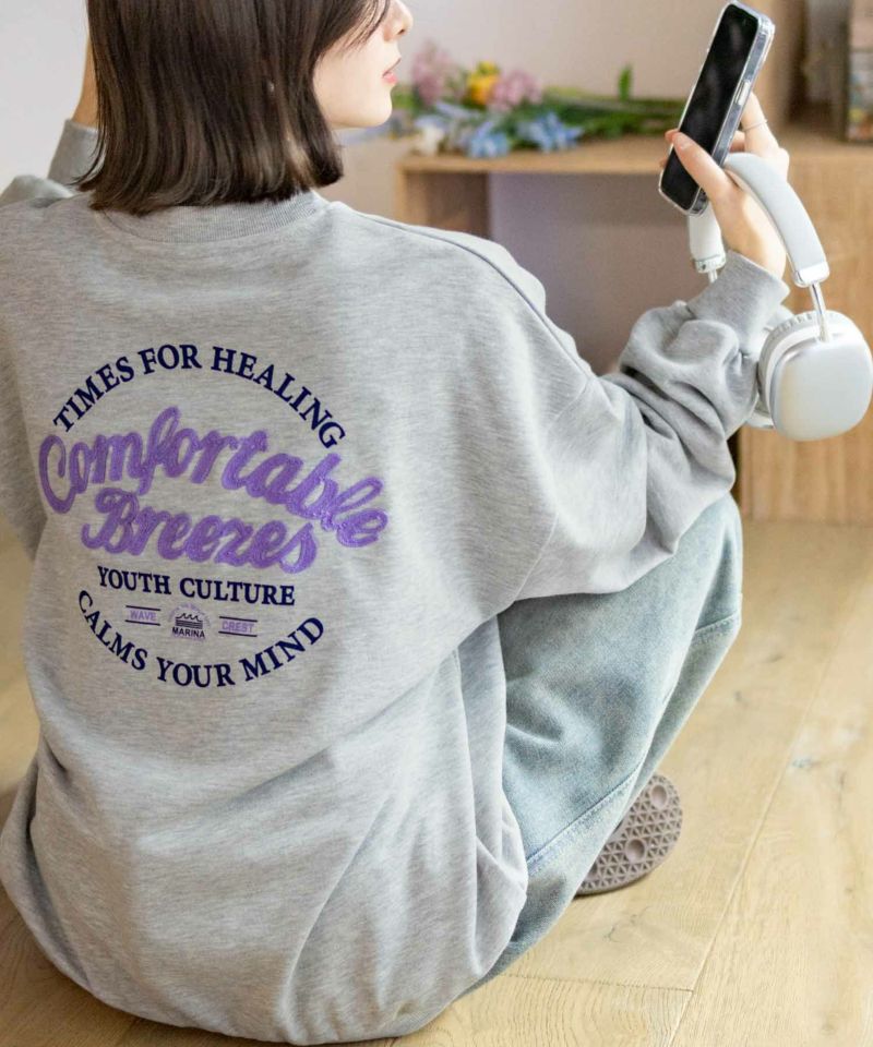 UNDERWRAPS  刺繍BIGトレーナー レディース商品画像-2