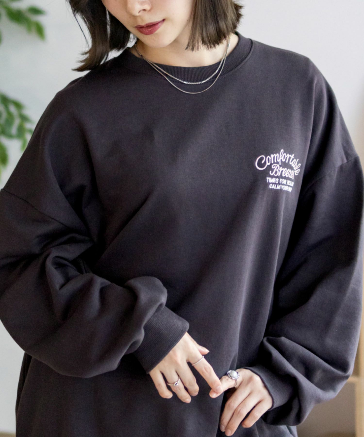 UNDERWRAPS  刺繍BIGトレーナー レディース商品サムネイル-4