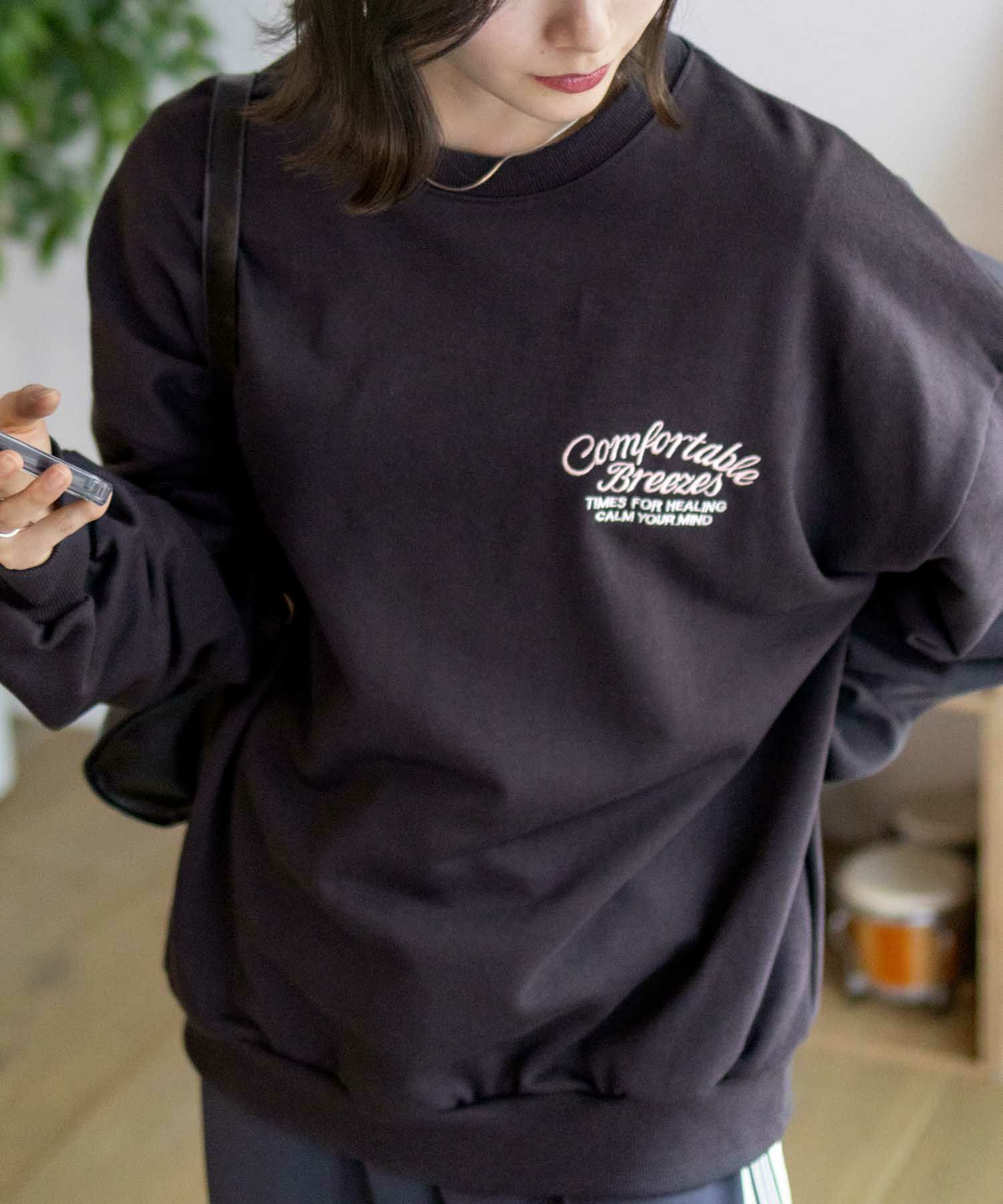 UNDERWRAPS 刺繍BIGトレーナー レディース