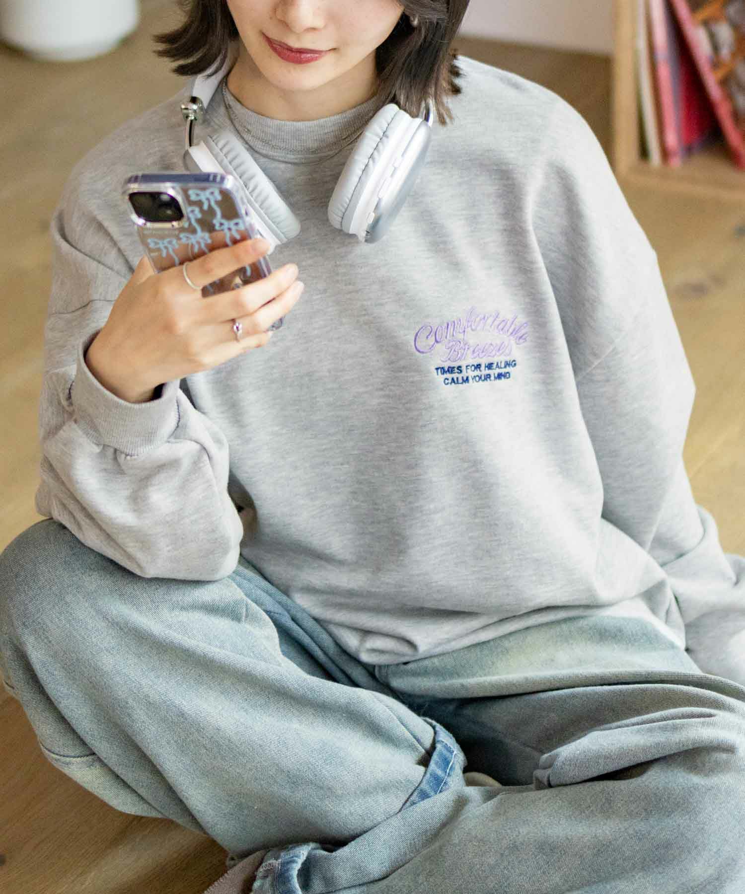 UNDERWRAPS  刺繍BIGトレーナー レディース商品サムネイル-14