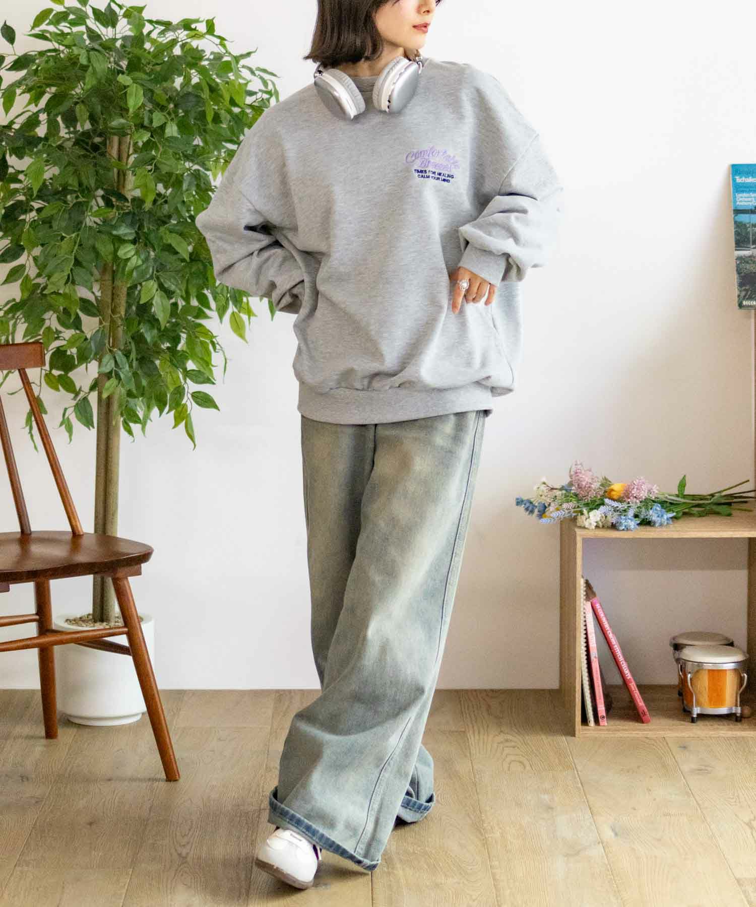 UNDERWRAPS  刺繍BIGトレーナー レディース商品サムネイル-15