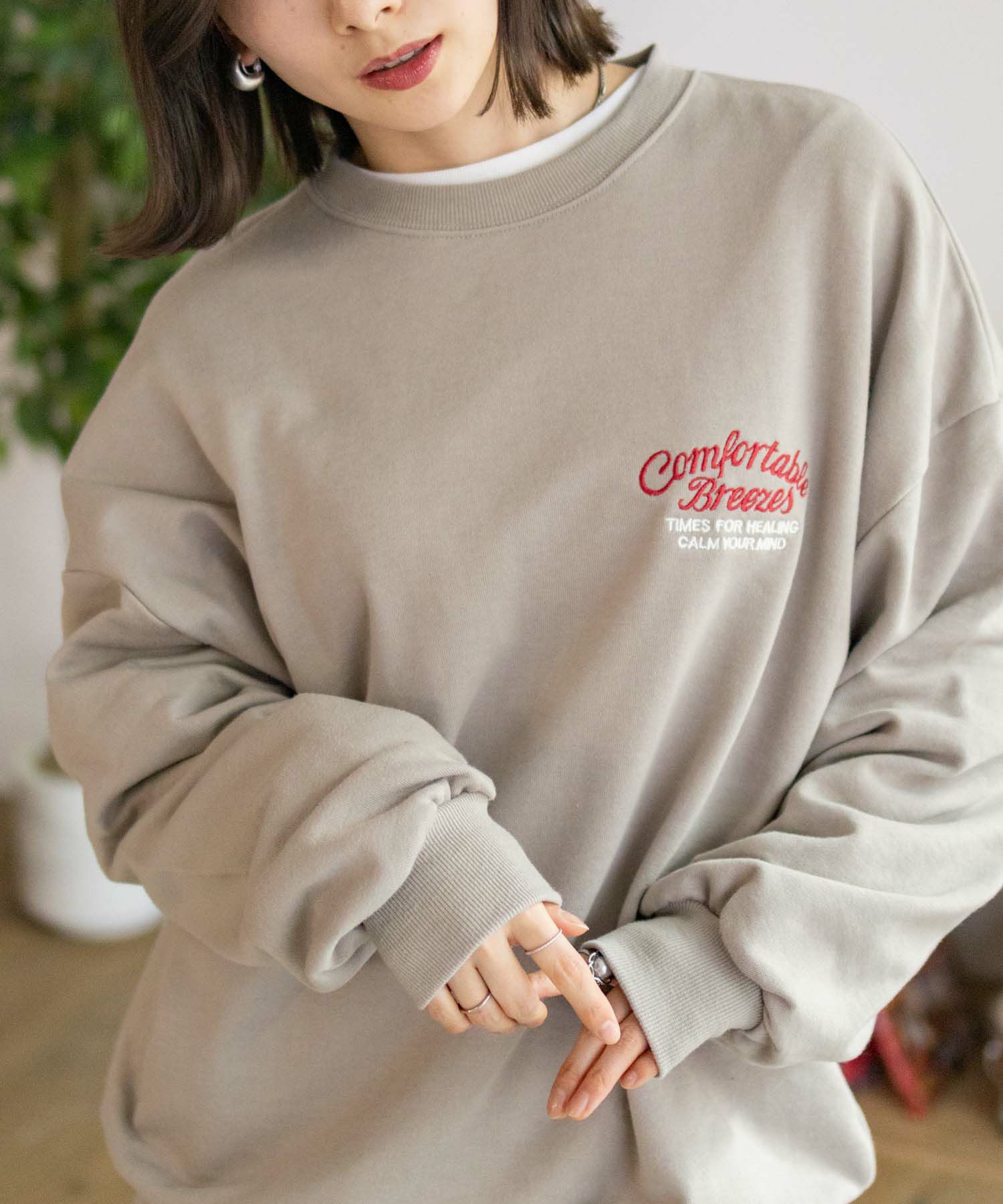 UNDERWRAPS  刺繍BIGトレーナー レディース商品サムネイル-16