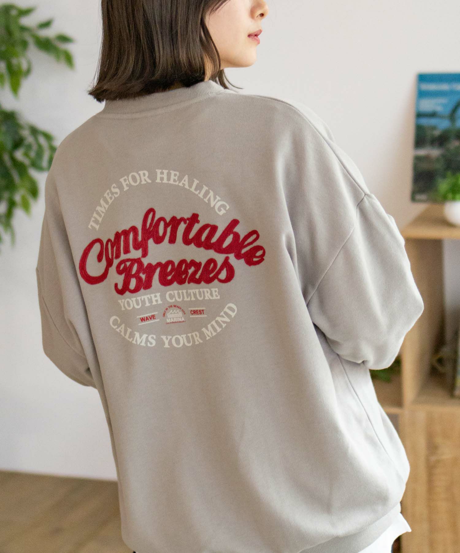 UNDERWRAPS  刺繍BIGトレーナー レディース商品サムネイル-17