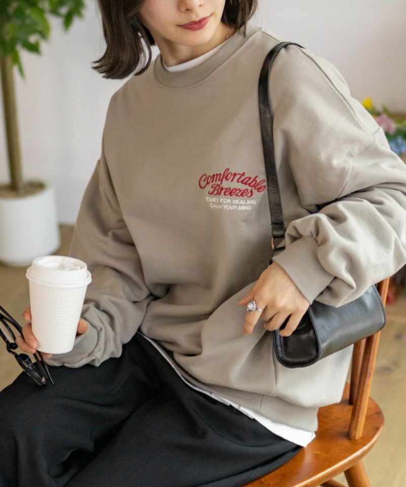 UNDERWRAPS  刺繍BIGトレーナー レディース商品画像-19