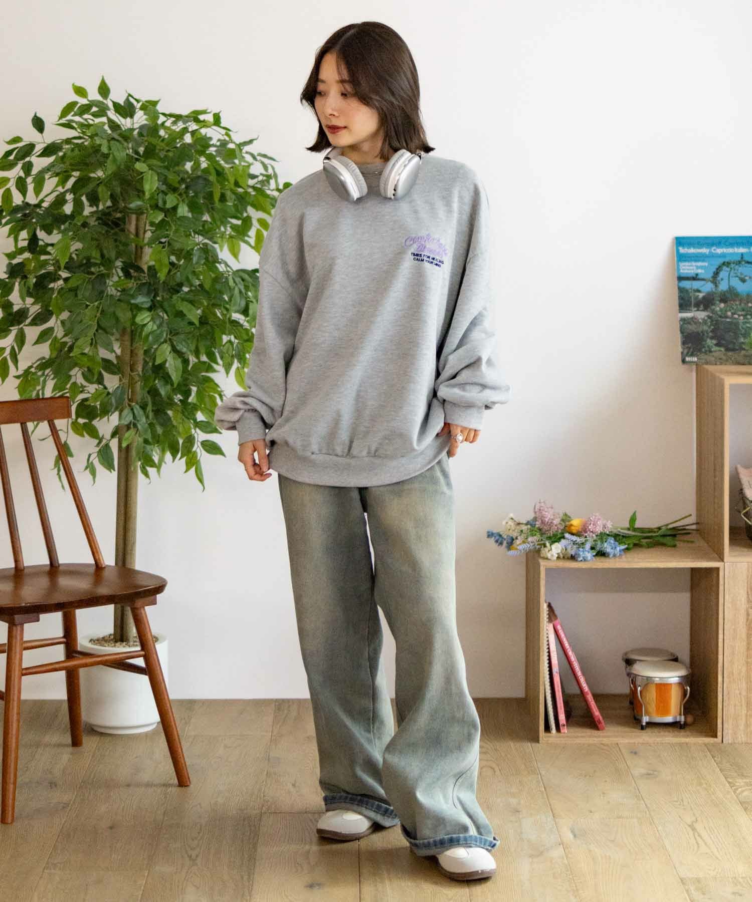 UNDERWRAPS  刺繍BIGトレーナー レディース商品サムネイル-31