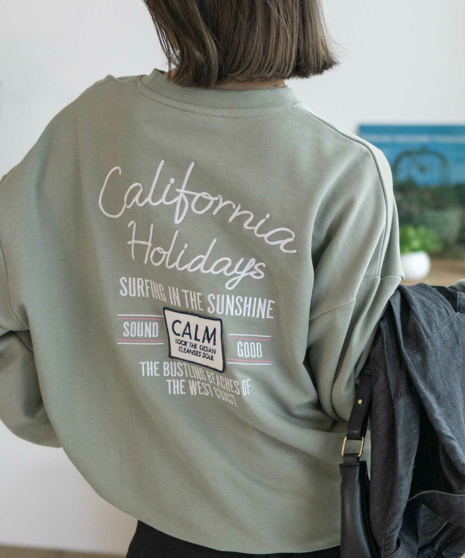 UNDERWRAPS 刺繍BIGトレーナー レディース