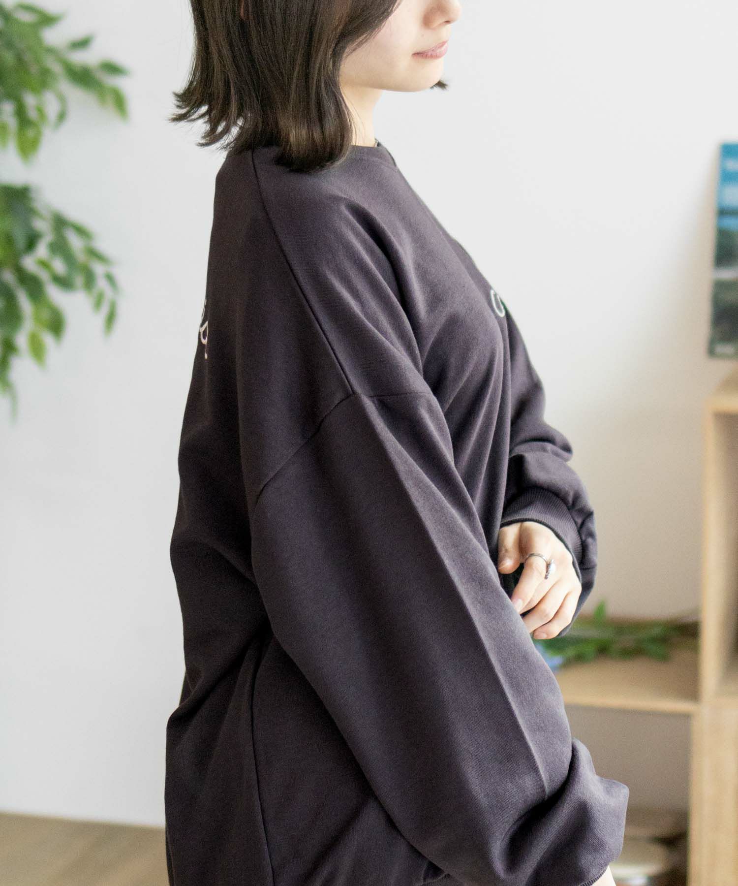 UNDERWRAPS 刺繍BIGトレーナー レディース