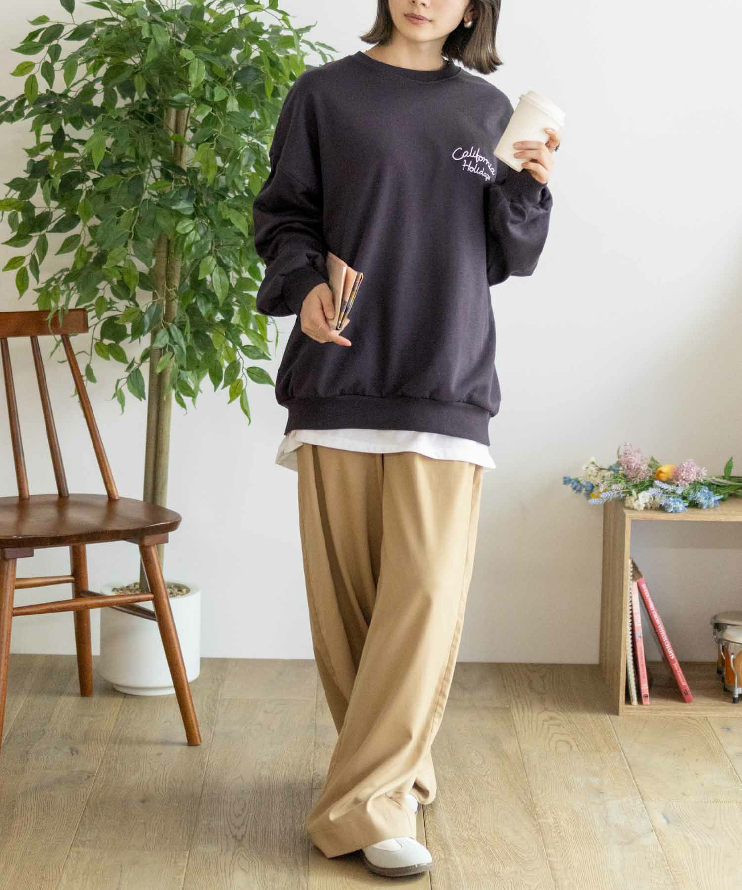 UNDERWRAPS  刺繍BIGトレーナー レディース商品画像-10