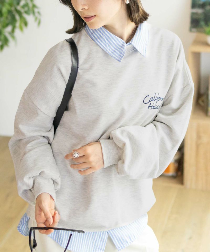 UNDERWRAPS  刺繍BIGトレーナー レディース商品画像-11