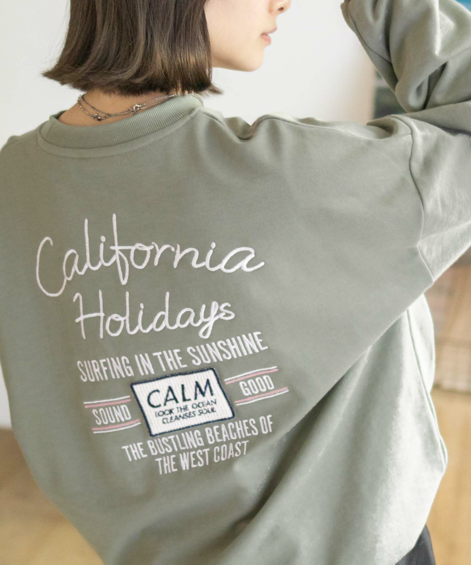 UNDERWRAPS 刺繍BIGトレーナー レディース