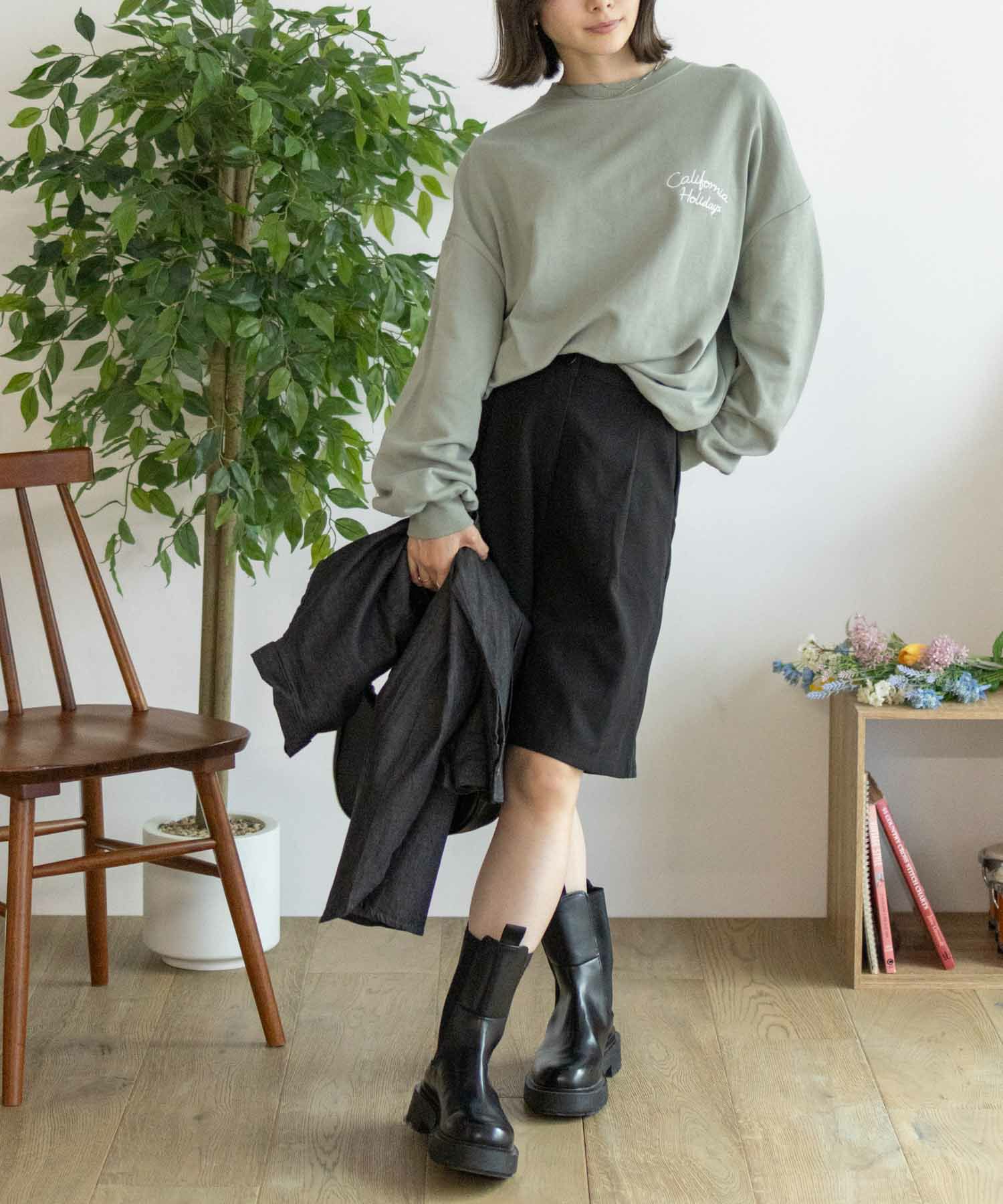 UNDERWRAPS  刺繍BIGトレーナー レディース商品画像-20