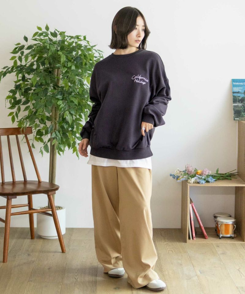 UNDERWRAPS  刺繍BIGトレーナー レディース商品画像-30