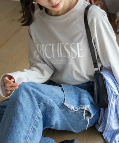 nAvy ロゴプリント長袖Tシャツ レディース ネコポス 対応商品