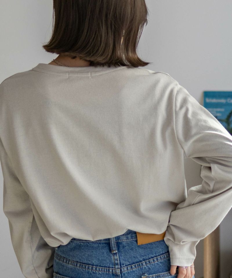 nAvy  ロゴプリント長袖Tシャツ レディース メール便 対応商品商品画像-9