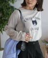 nAvy 猫プリント長袖Tシャツ レディース ネコポス 対応商品