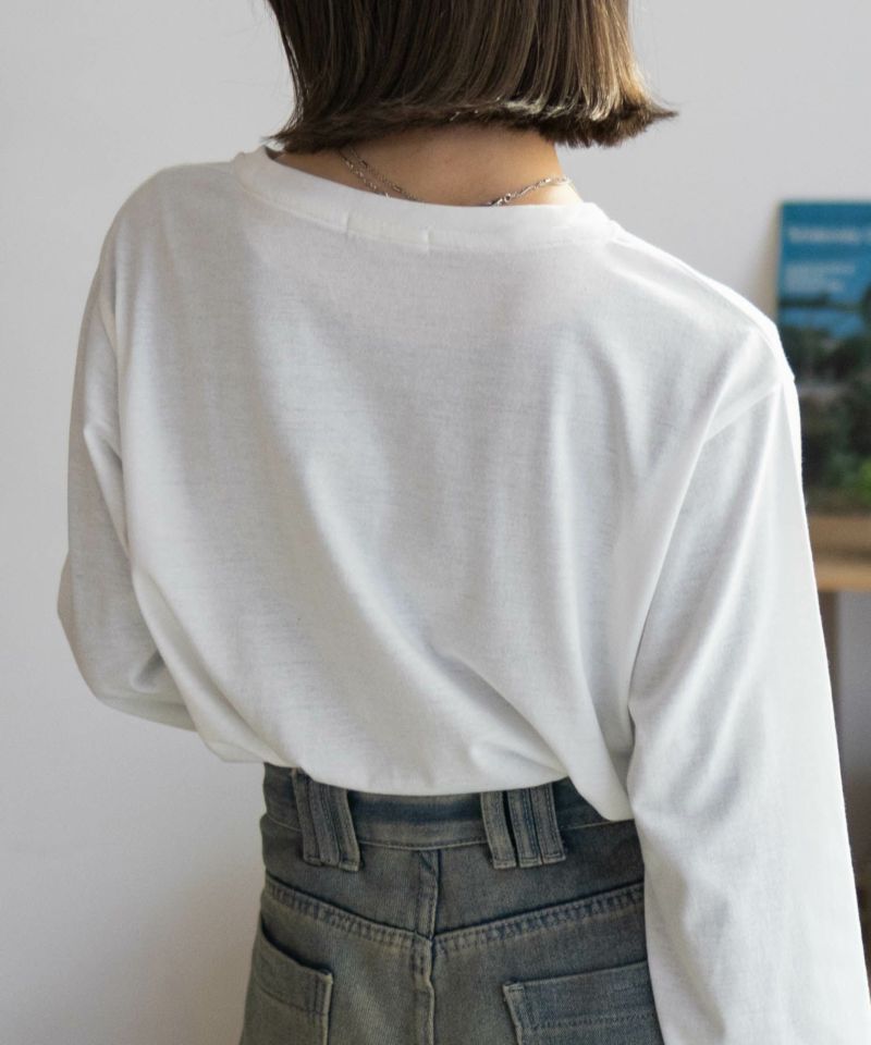 paloma wool 猫プリント ネイビー 長袖Tシャツ CITYSHOP - paloma wool flovi ねこ カットソー トップス catの