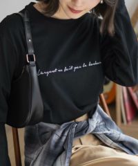 nAvy 刺繍ロゴ長袖Tシャツ レディース ネコポス 対応商品