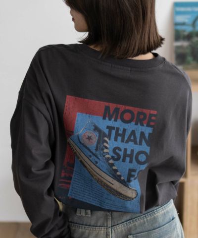 CONVERSE  天竺ピグメントライク長袖Tシャツ レディース メール便 対応商品
