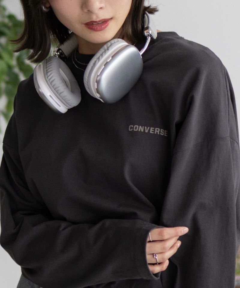 CONVERSE  天竺ピグメントライク長袖Tシャツ レディース メール便 対応商品商品画像-8