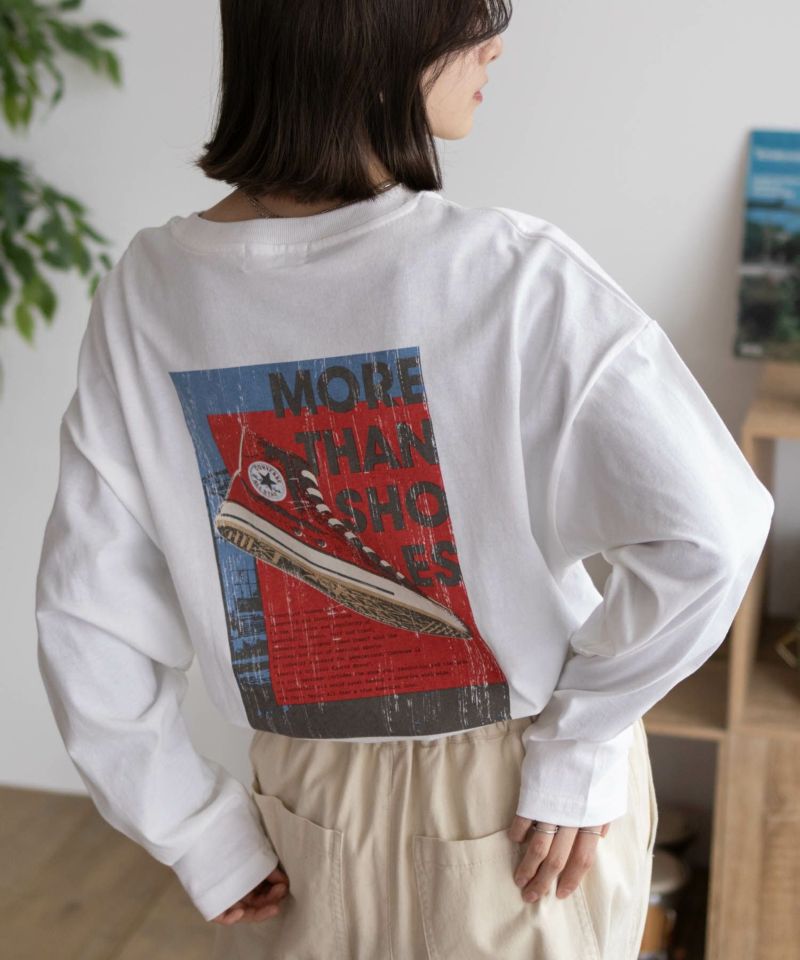 CONVERSE  天竺ピグメントライク長袖Tシャツ レディース メール便 対応商品商品画像-12