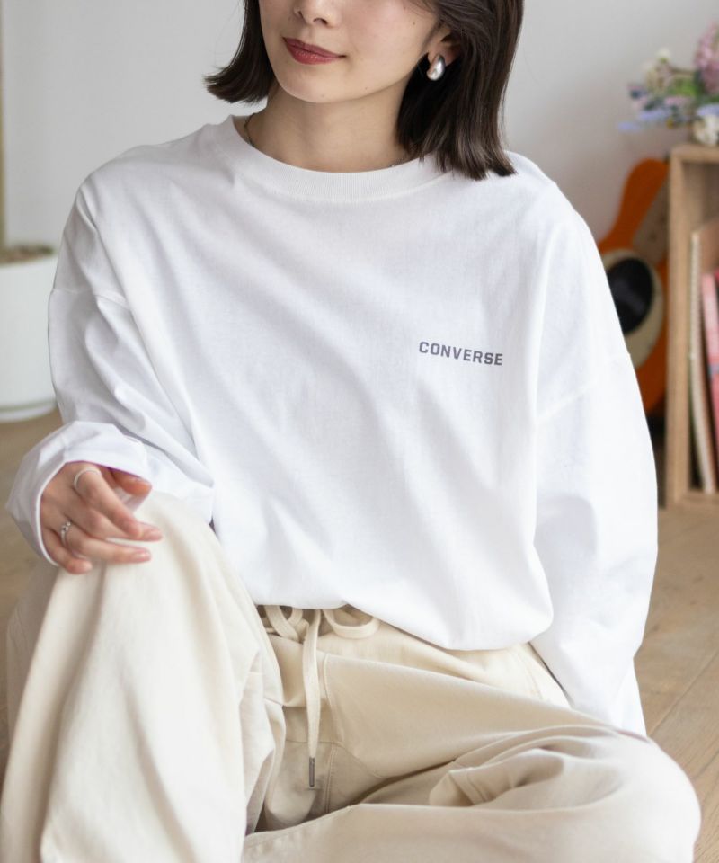 CONVERSE  天竺ピグメントライク長袖Tシャツ レディース メール便 対応商品商品画像-15