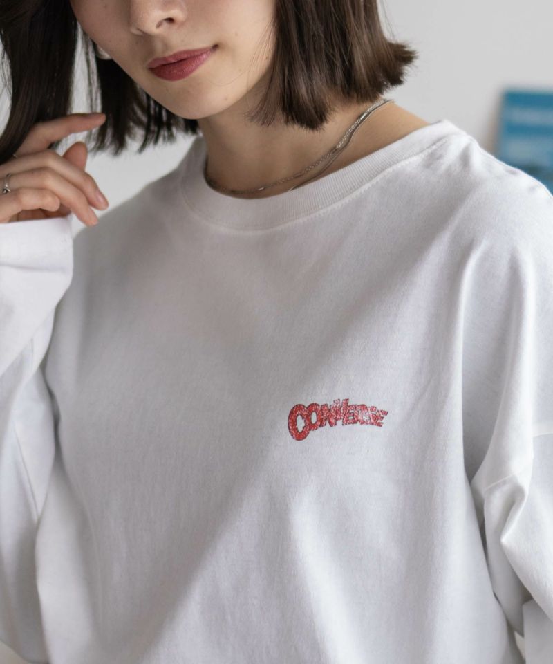 CONVERSE  天竺ピグメントライク長袖Tシャツ レディース メール便 対応商品商品画像-18