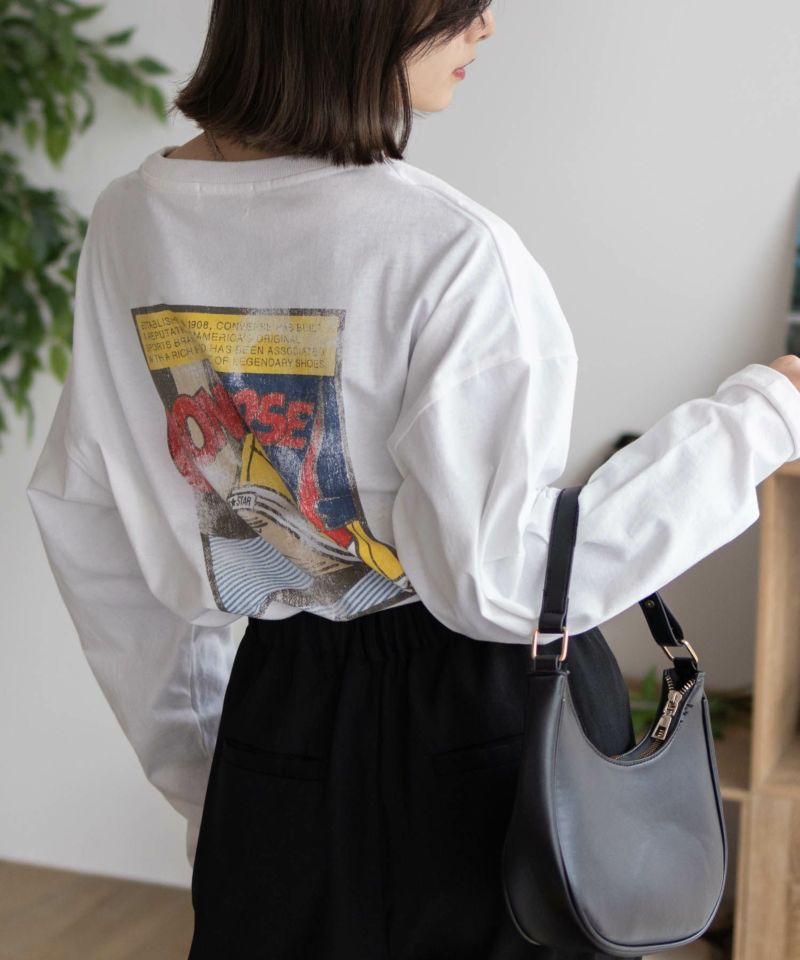 CONVERSE  天竺ピグメントライク長袖Tシャツ レディース メール便 対応商品商品画像-19
