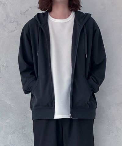 NAVY  ジョーゼットZIPパーカー メンズ
