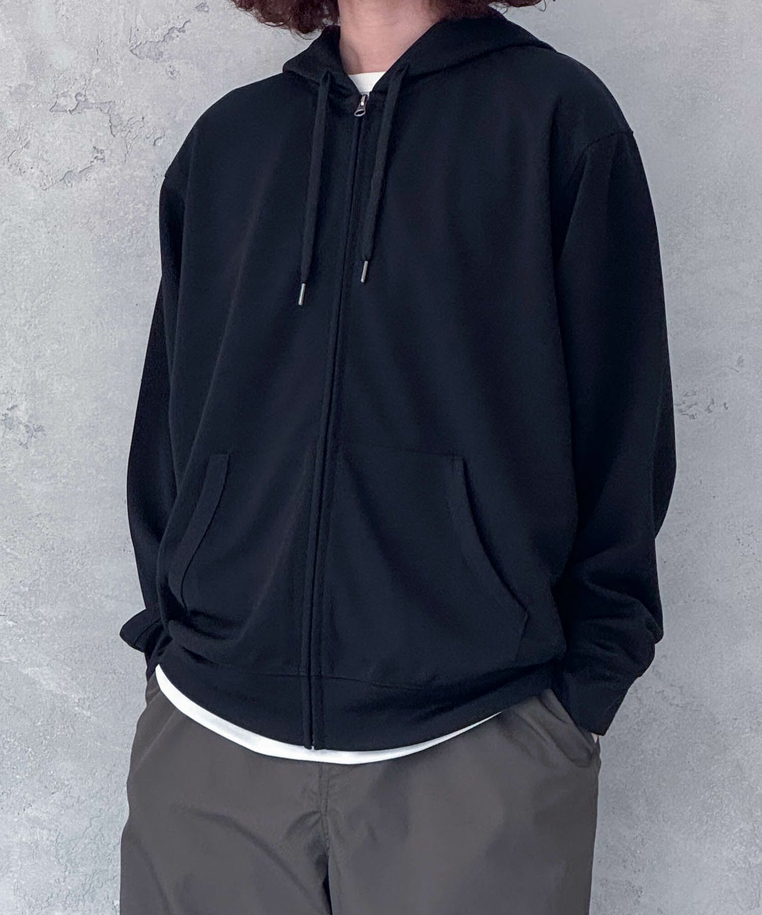 NAVY  ジョーゼットZIPパーカー メンズ商品画像-14