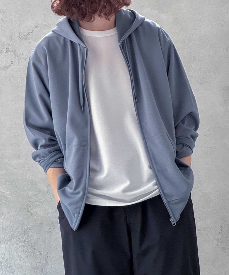 NAVY  ジョーゼットZIPパーカー メンズ商品画像-18