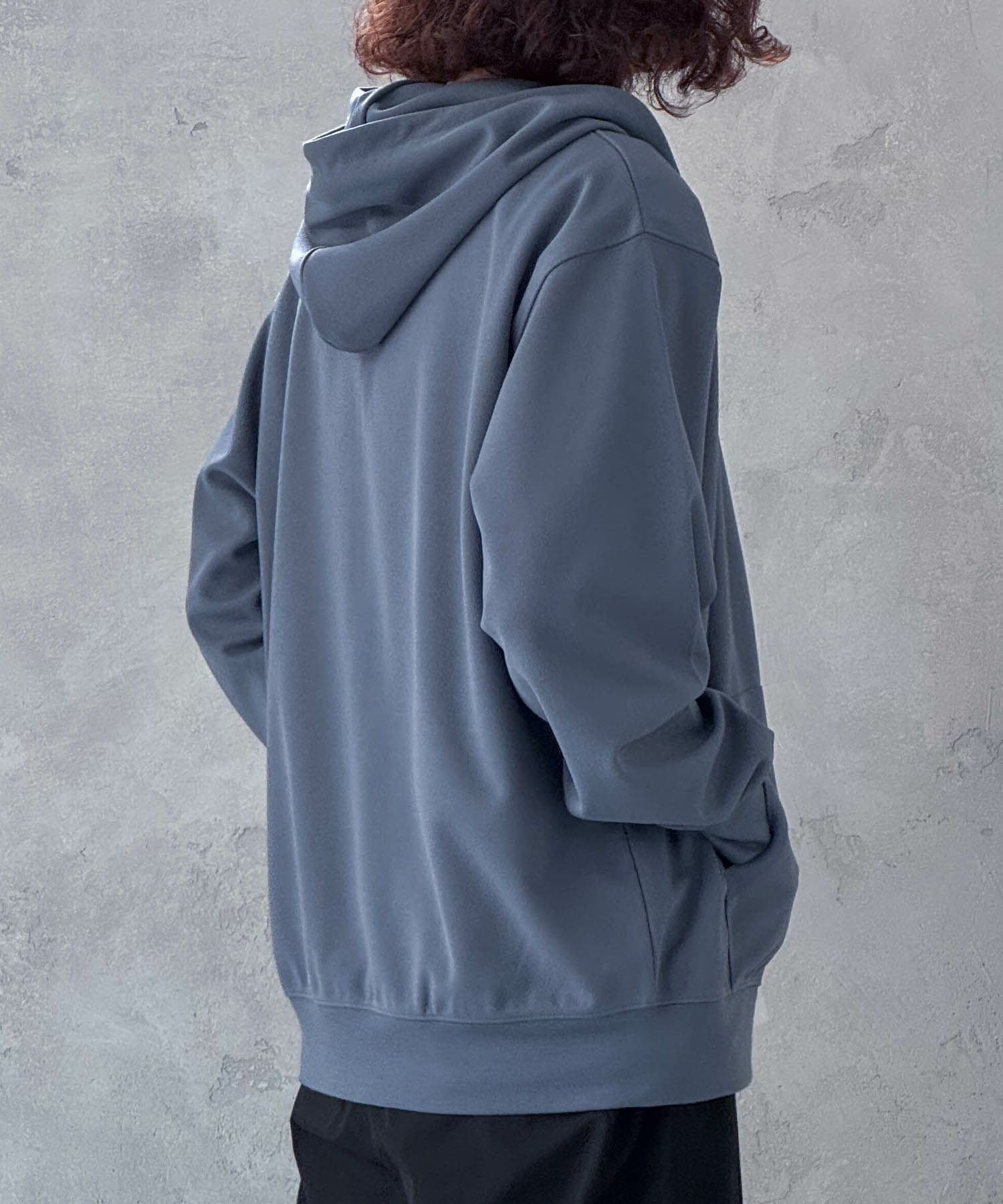 NAVY ジョーゼットZIPパーカー メンズ