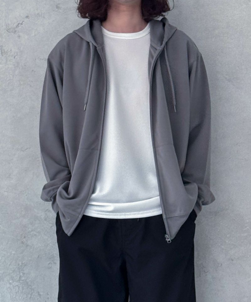 NAVY  ジョーゼットZIPパーカー メンズ商品画像-23