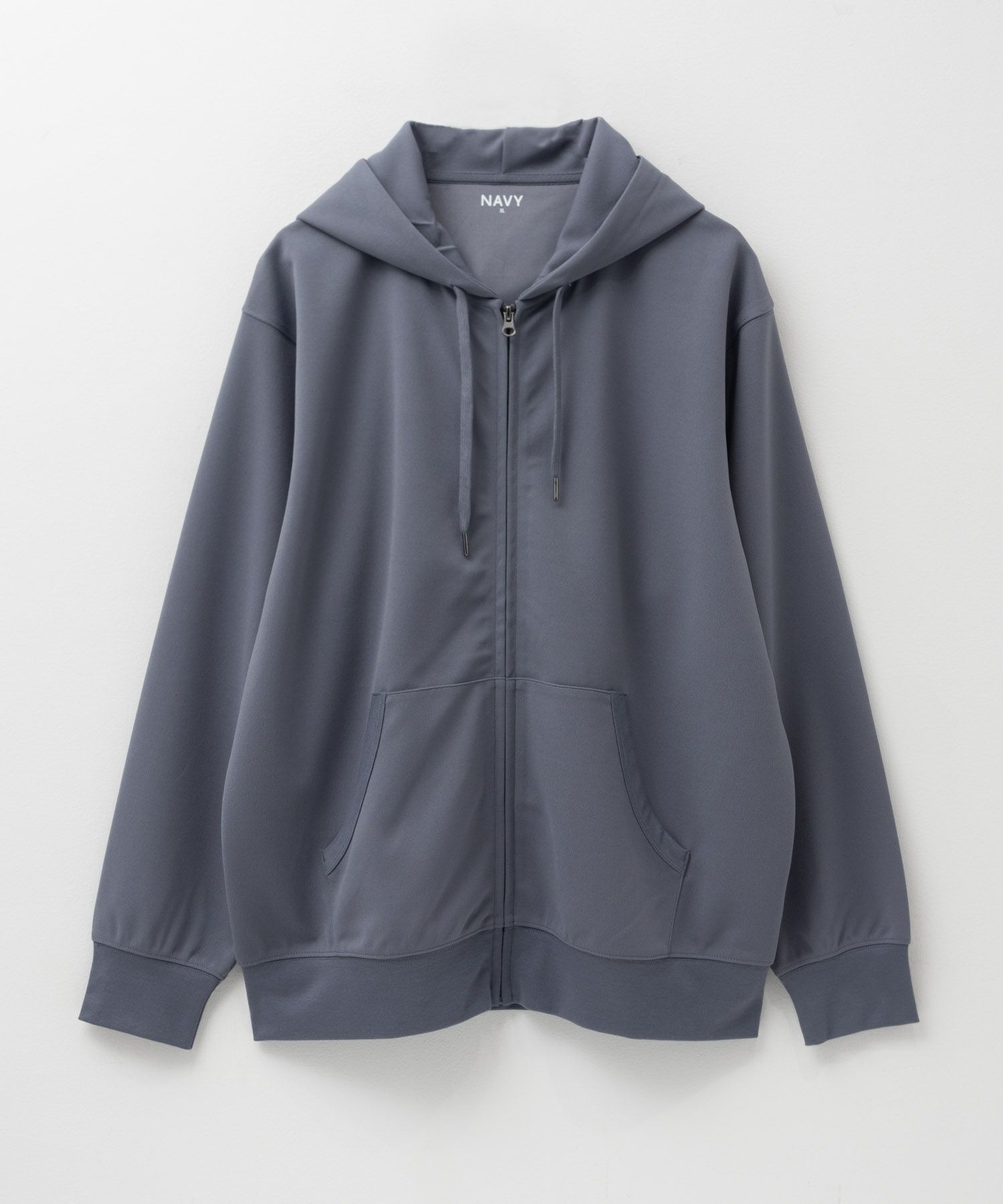 NAVY ジョーゼットZIPパーカー メンズ