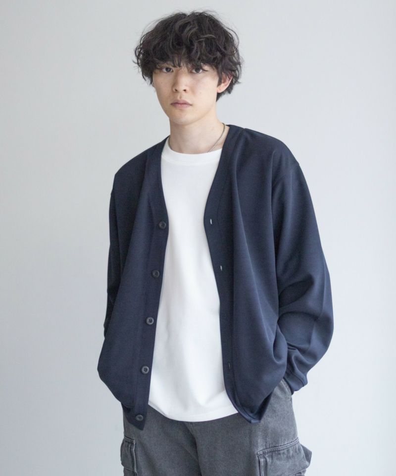 NAVY  ジョーゼットカーディガン メンズ商品画像-3