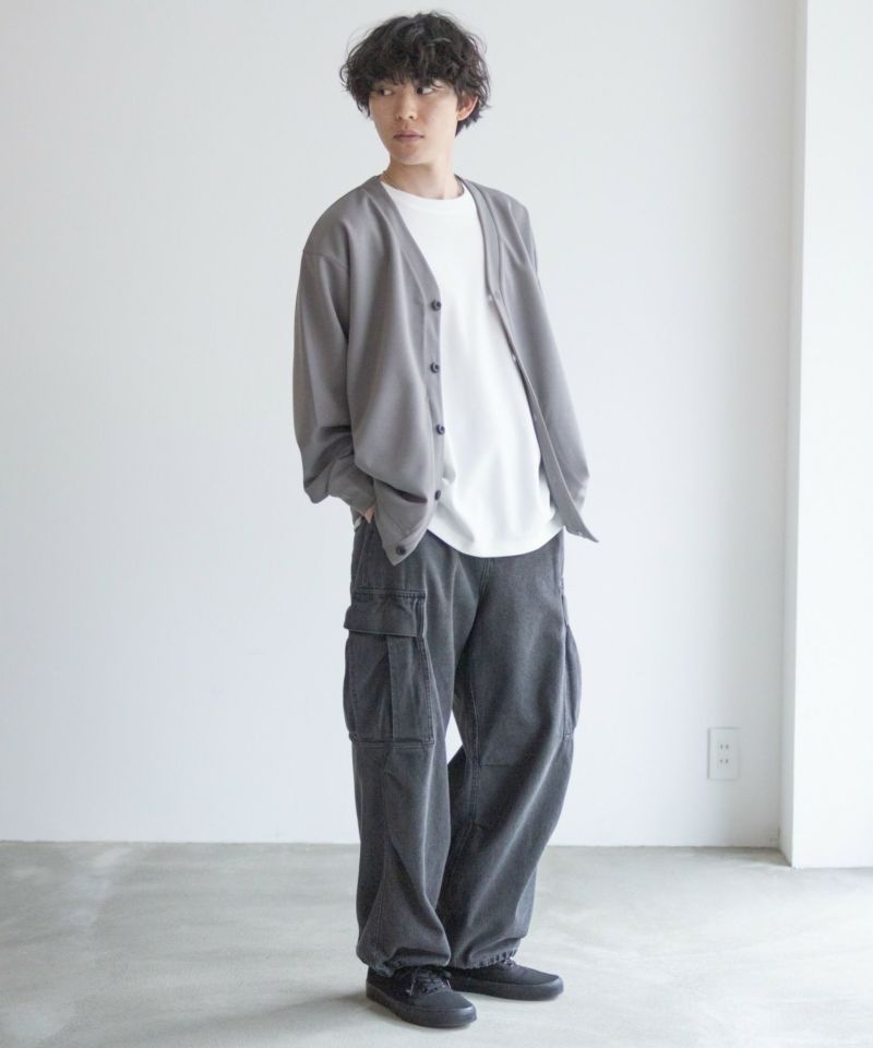 NAVY  ジョーゼットカーディガン メンズ商品画像-8