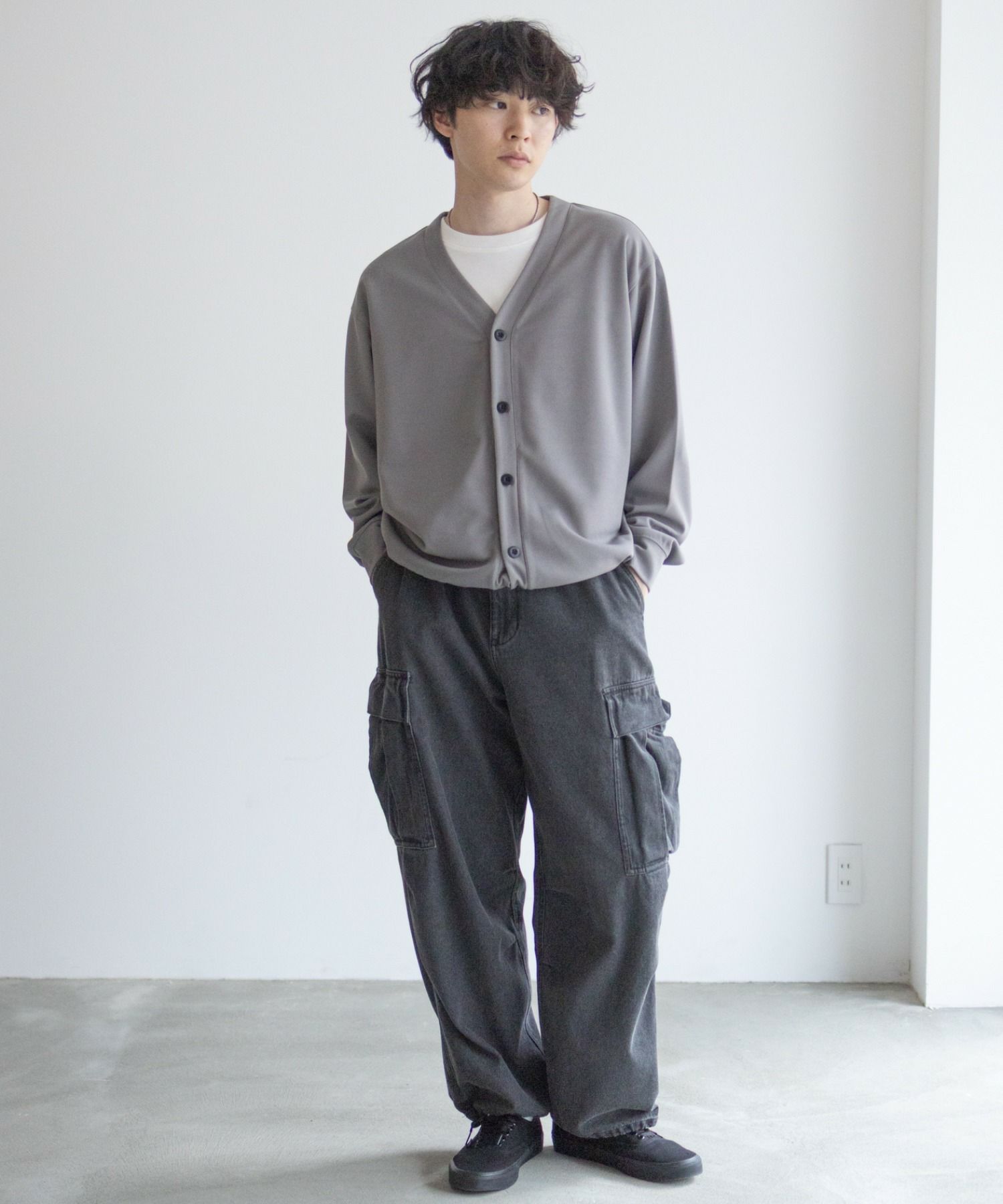 NAVY ジョーゼットカーディガン メンズ商品画像-10