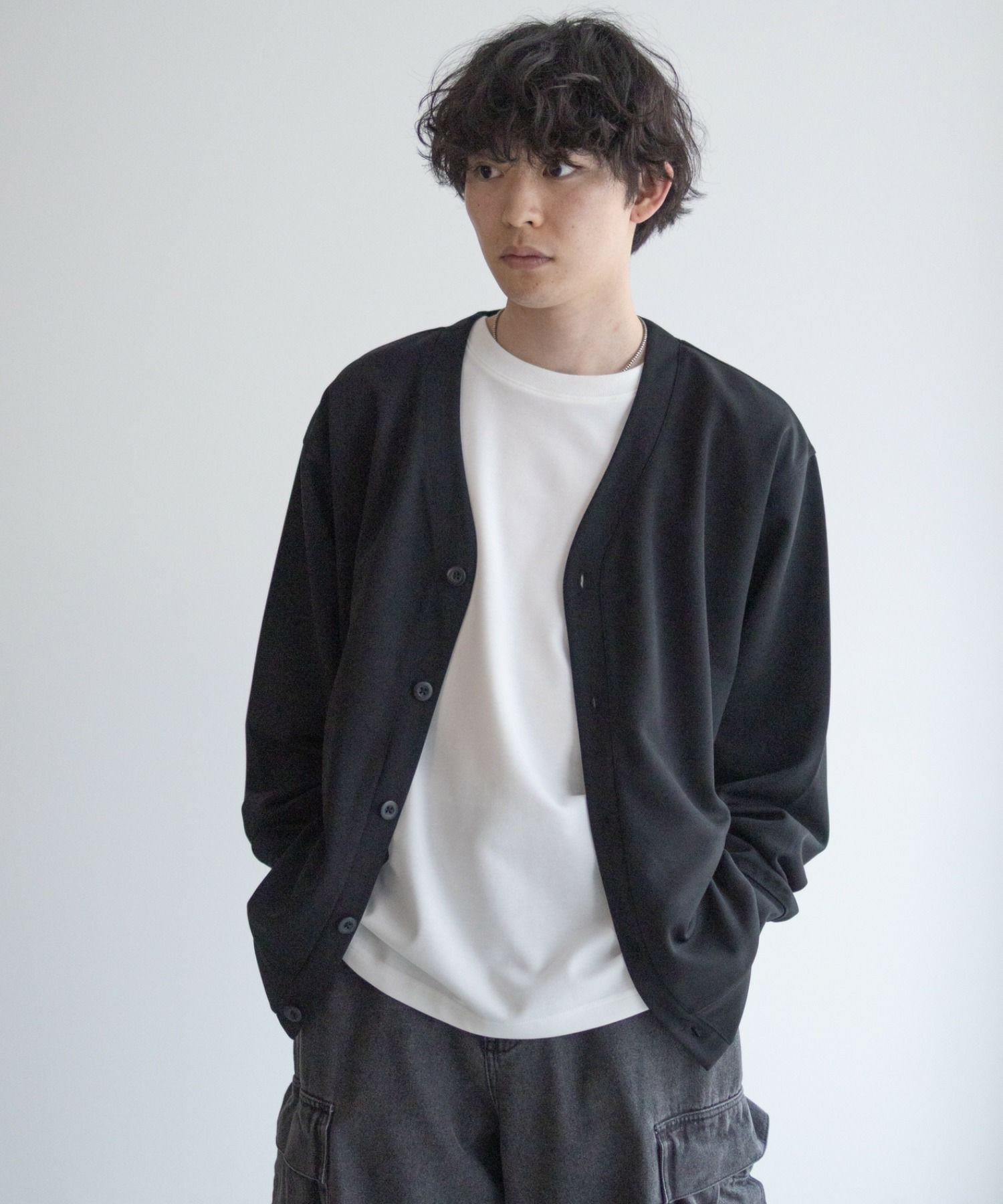 NAVY ジョーゼットカーディガン メンズ商品画像-12