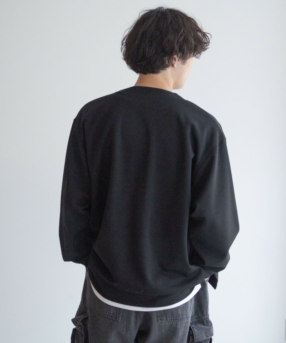 NAVY ジョーゼットカーディガン メンズ