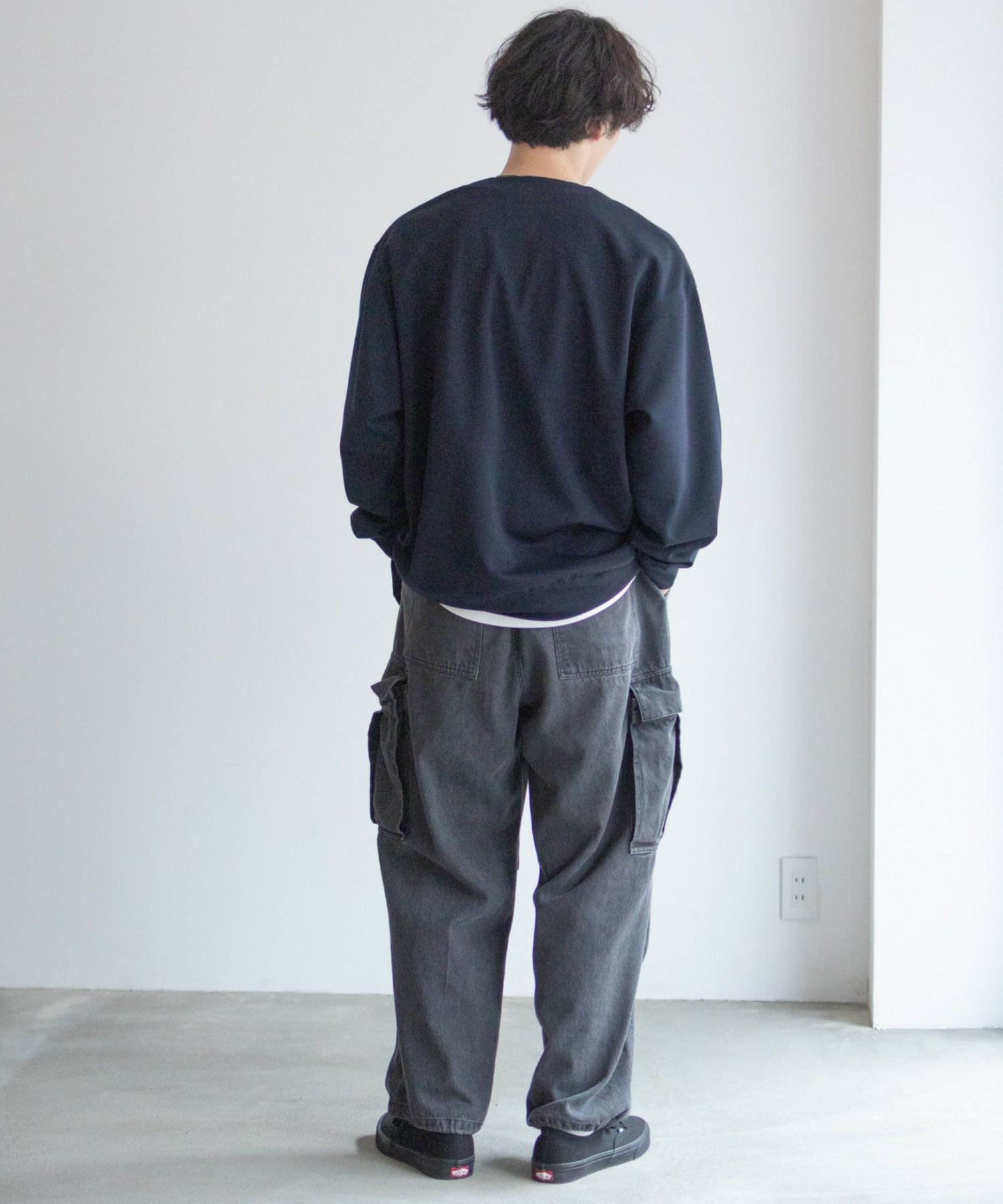 NAVY  ジョーゼットカーディガン メンズ商品画像-25