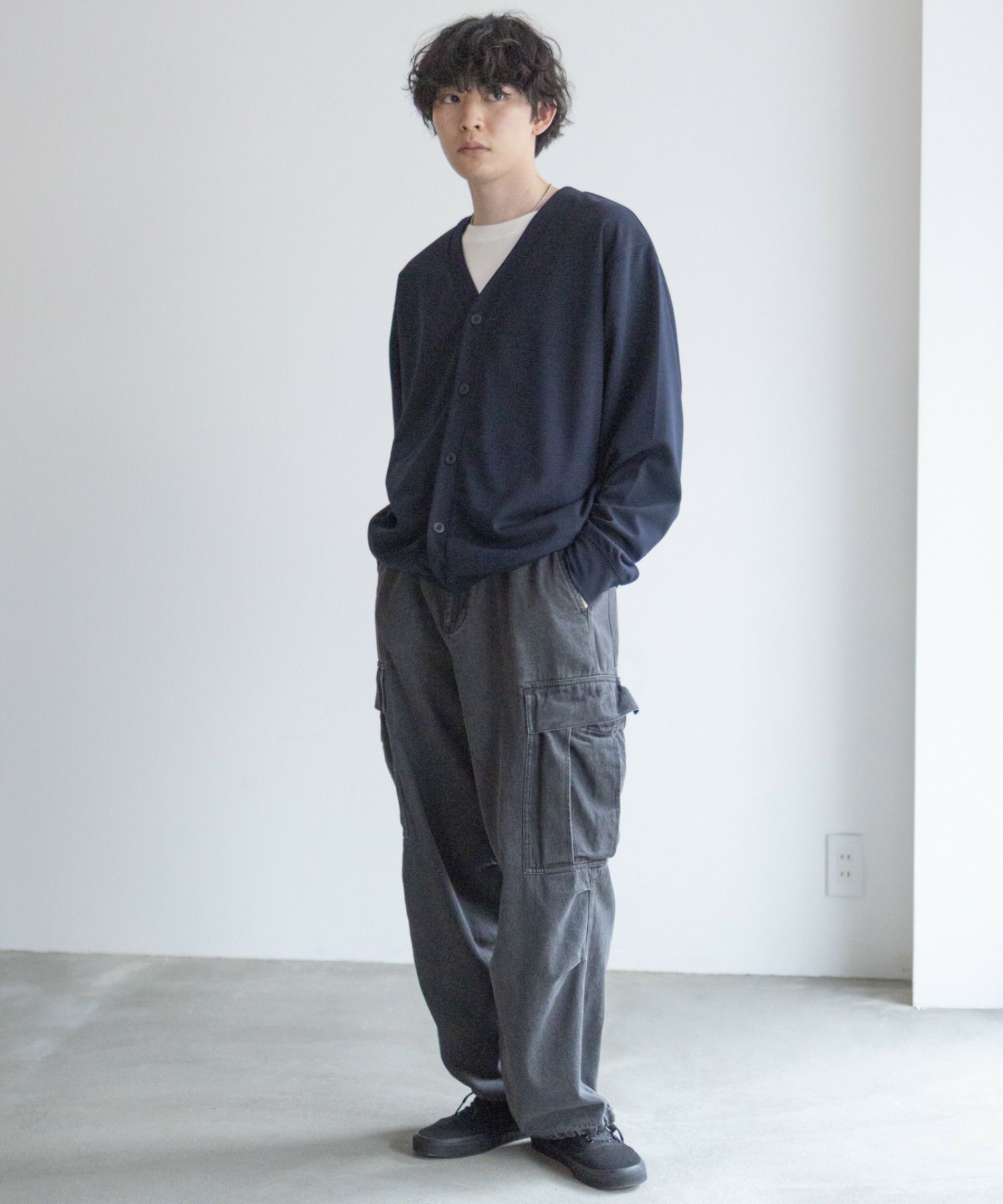 NAVY ジョーゼットカーディガン メンズ商品画像-26