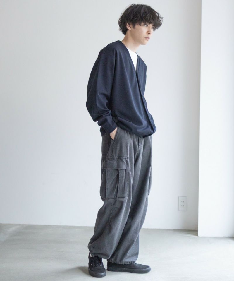 NAVY  ジョーゼットカーディガン メンズ商品画像-27