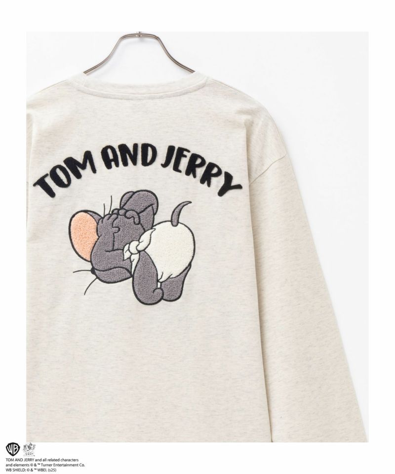 Tom and Jerry タフィー サガラ長袖Tシャツ メンズ商品画像-2