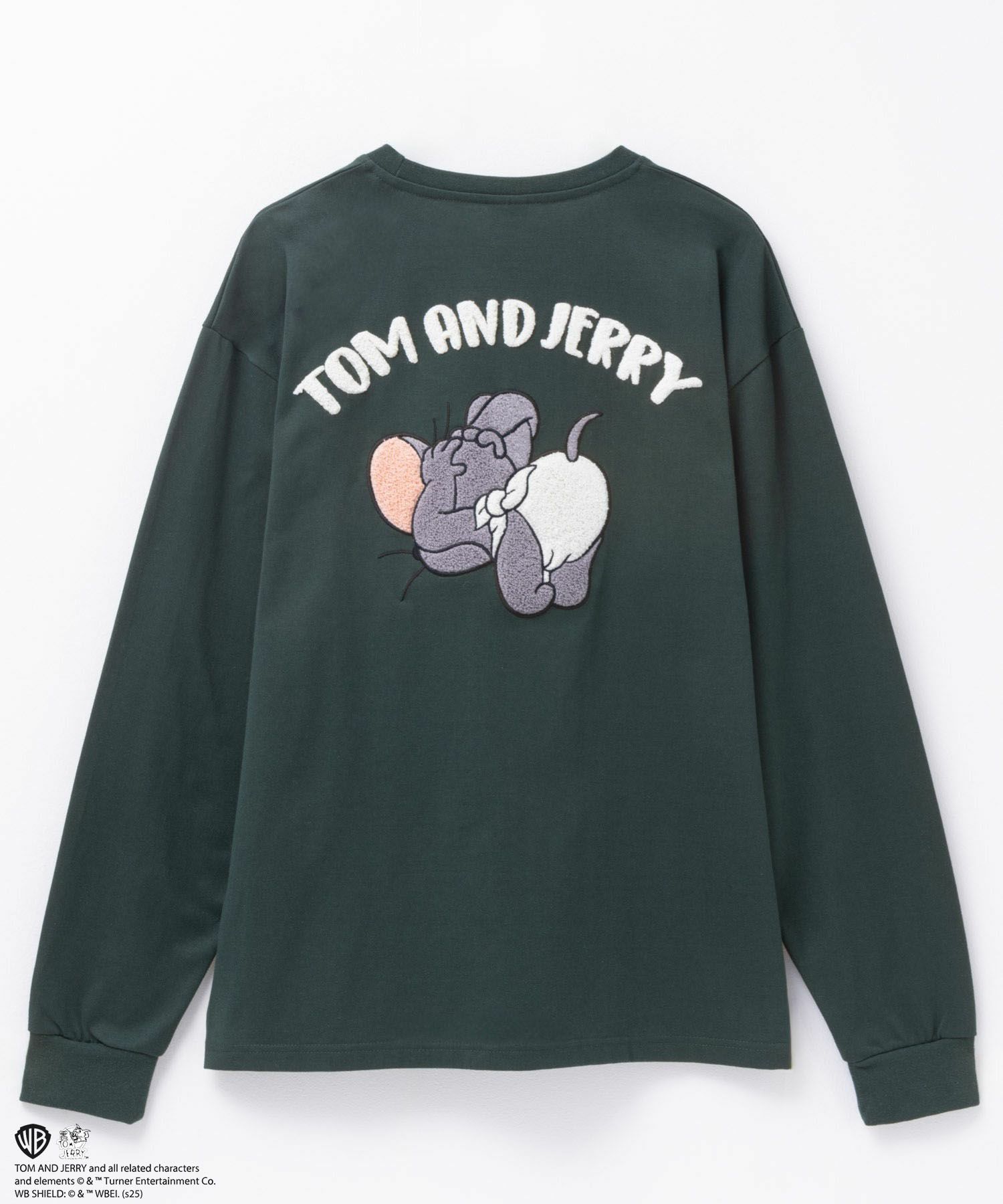 Tom and Jerry タフィー サガラ長袖Tシャツ メンズ
