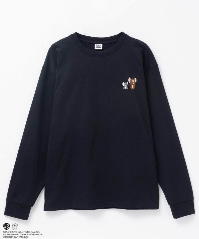 Tom and Jerry バックサテン刺繍長袖Tシャツ メンズ商品画像-3