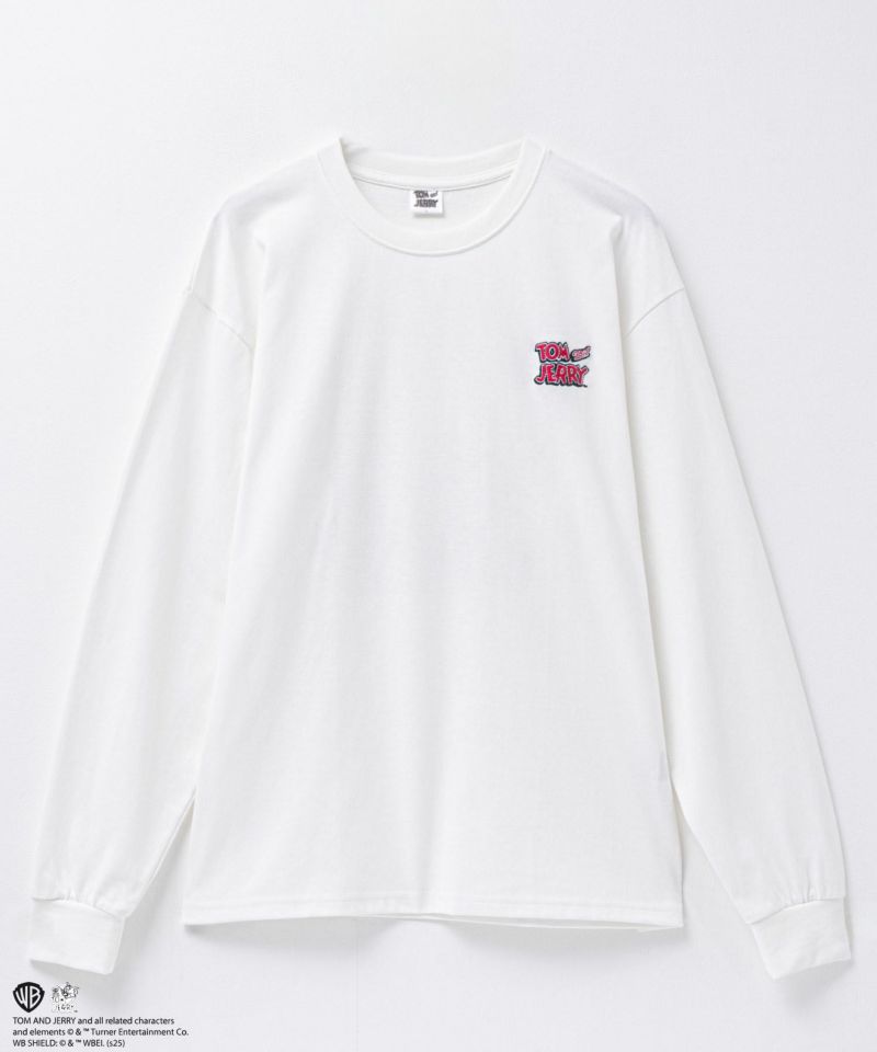 Tom and Jerry バックサテン刺繍長袖Tシャツ メンズ商品画像-5
