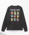 Tom and Jerry ロゴ刺繍集合長袖Tシャツ メンズ商品サムネイル-4