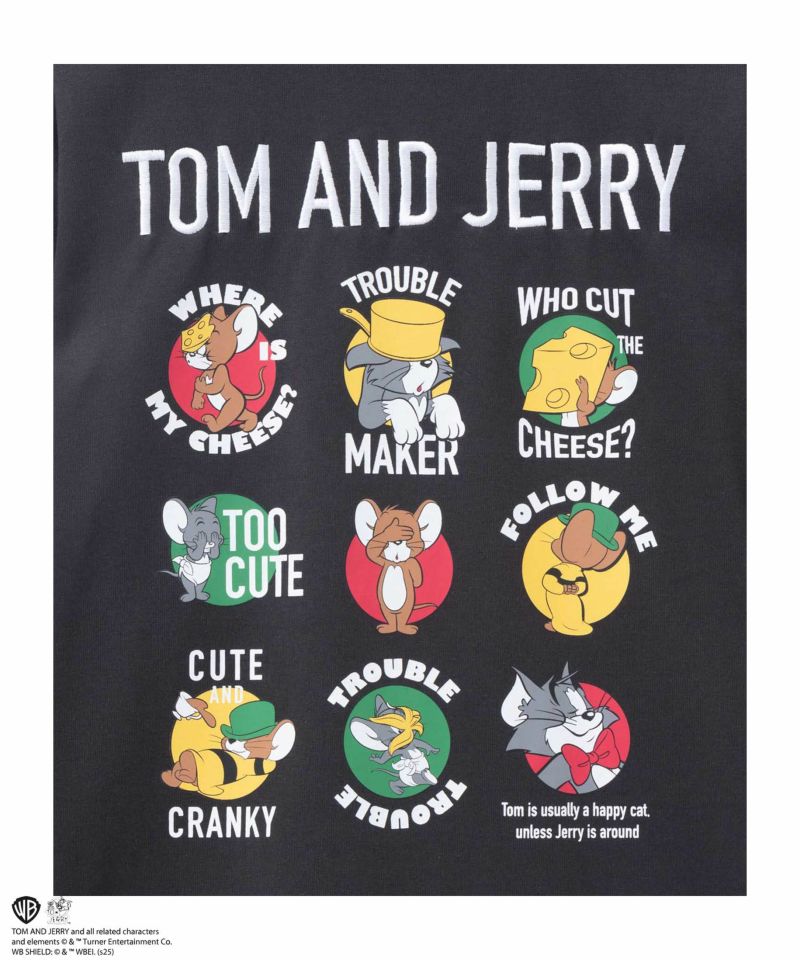 Tom and Jerry ロゴ刺繍集合長袖Tシャツ メンズ商品画像-8