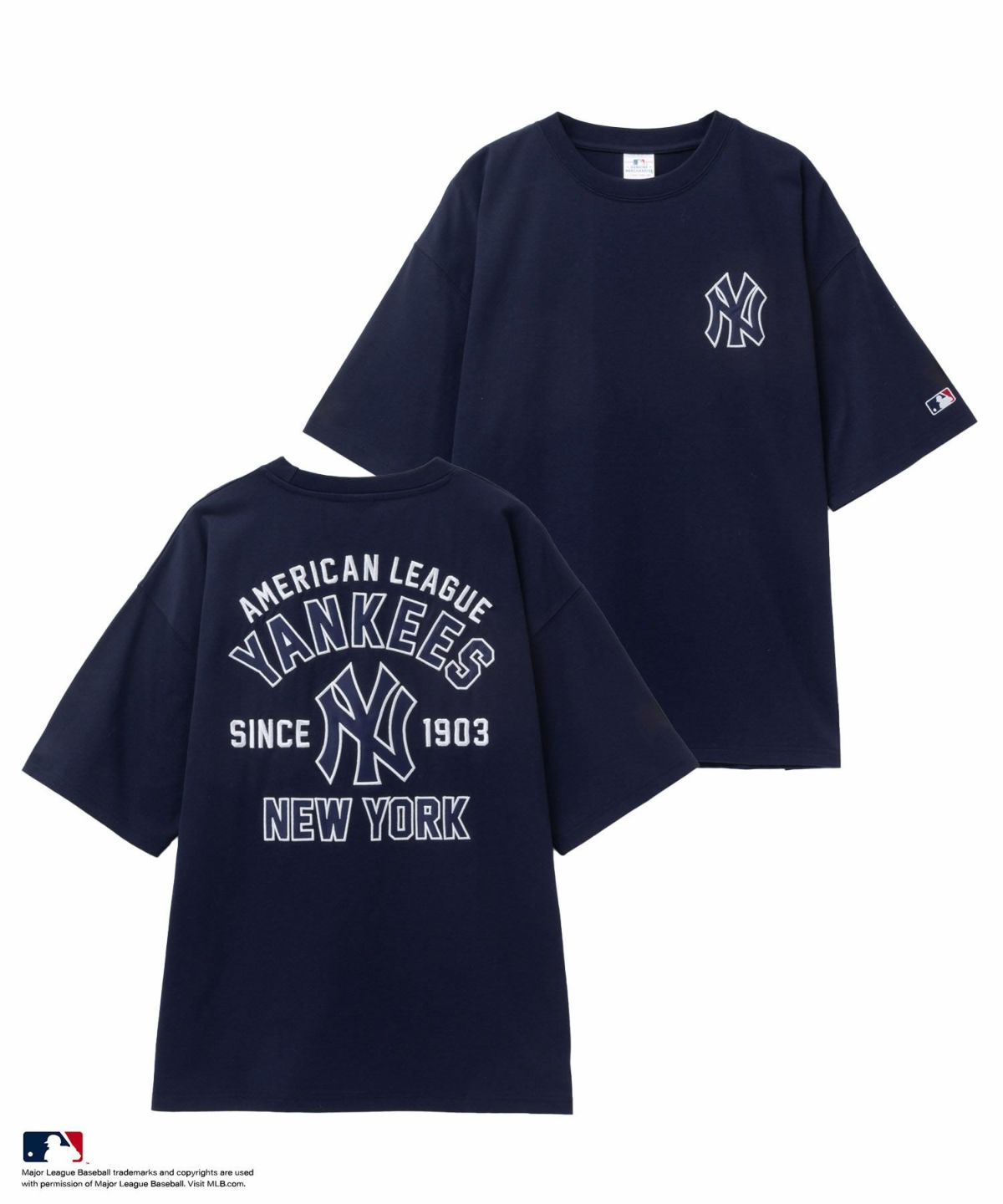 MLB ツイルワッペンTシャツ メンズ ネコポス 対応商品