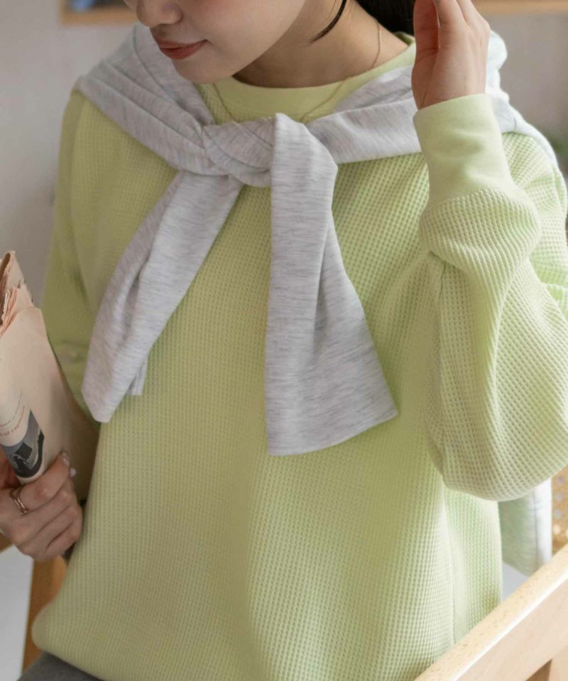 nAvy  ワッフル長袖Tシャツ レディース メール便 対応商品商品画像-16