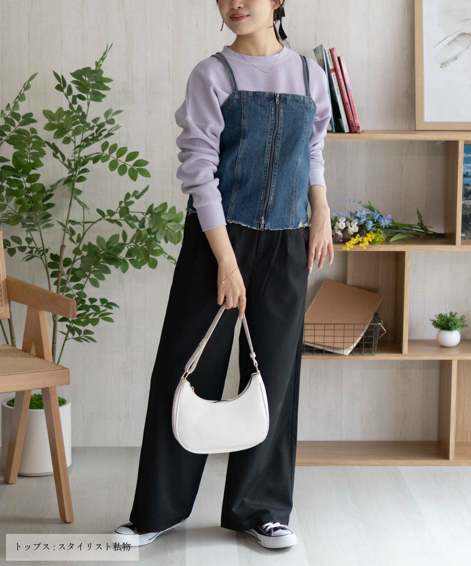 nAvy ワッフル長袖Tシャツ レディース ネコポス 対応商品